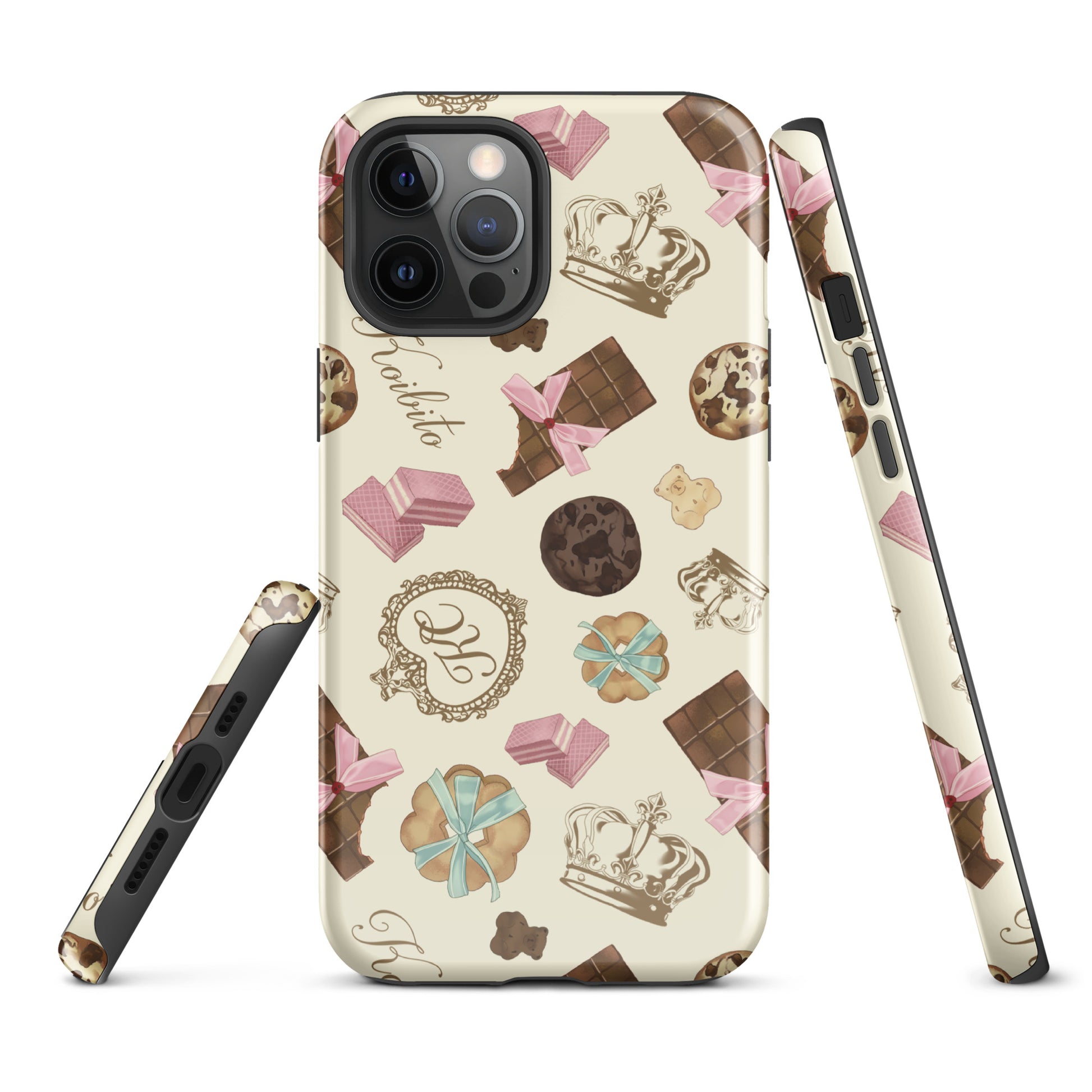 Royal Cookie iPhone® Tough Case featuring a stylish dessert design for durable phone protection and fashion.