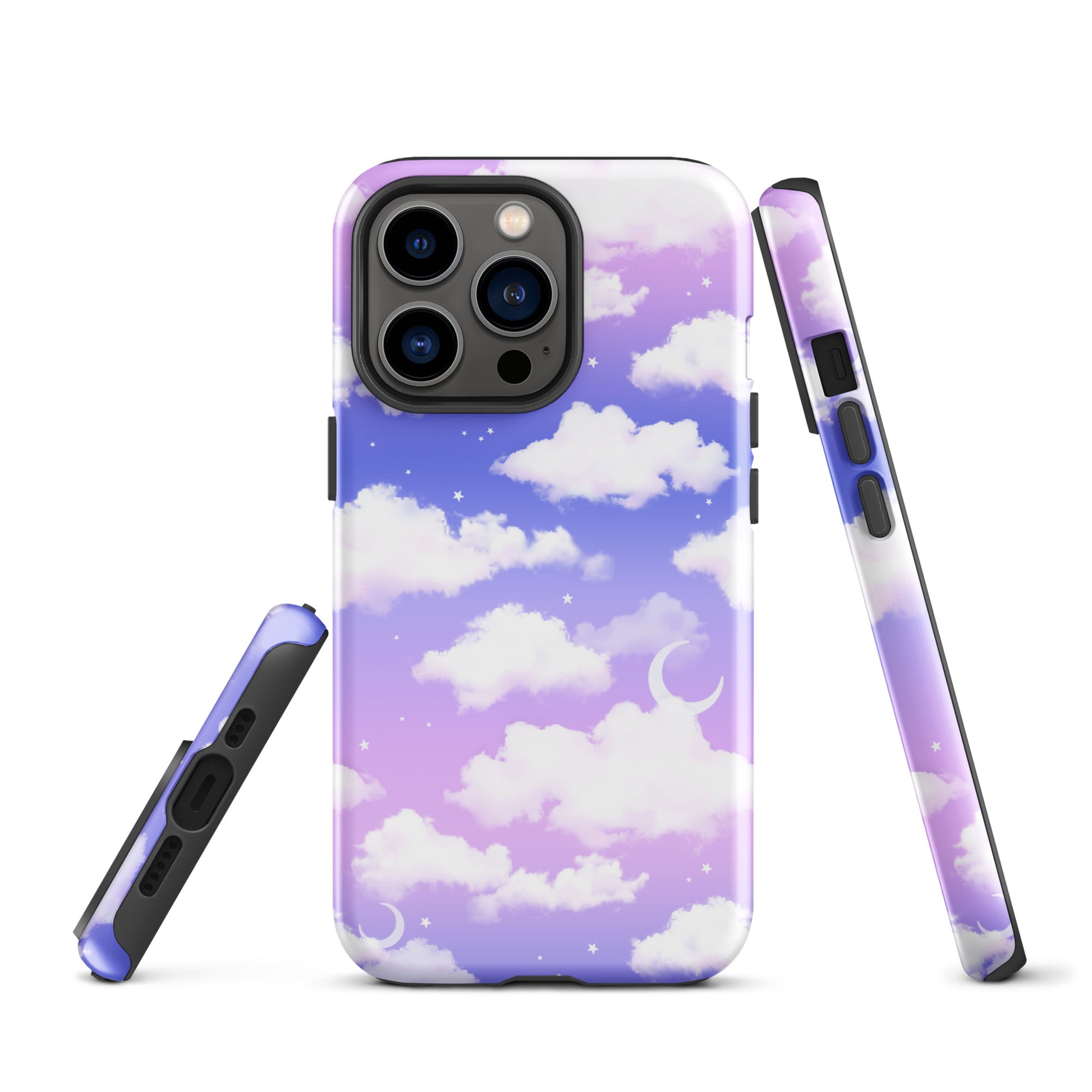 Stylish Cloudy Sky iPhone® Tough Case with dual-layer protection for safety and fashion in every season.