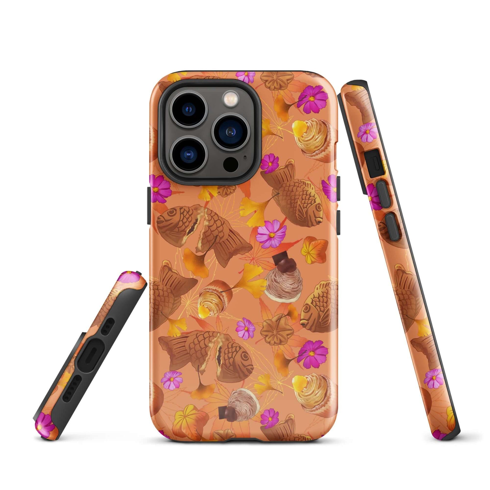 Stylish Momiji iPhone® Tough Case featuring vibrant patterns, designed for durability and maximum protection.