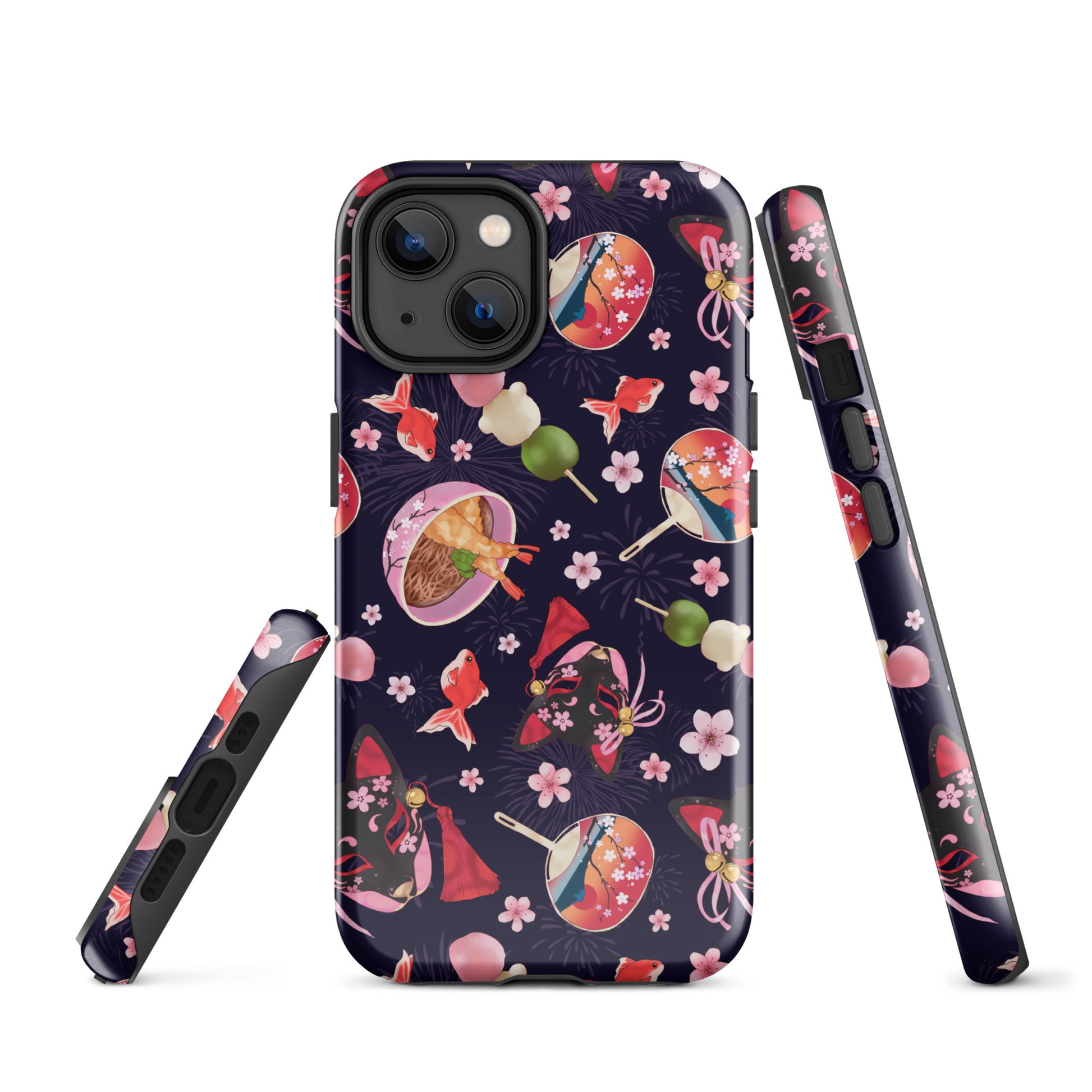Matsuri iPhone® Tough Case features a stylish design with impact-resistant protection for your phone.