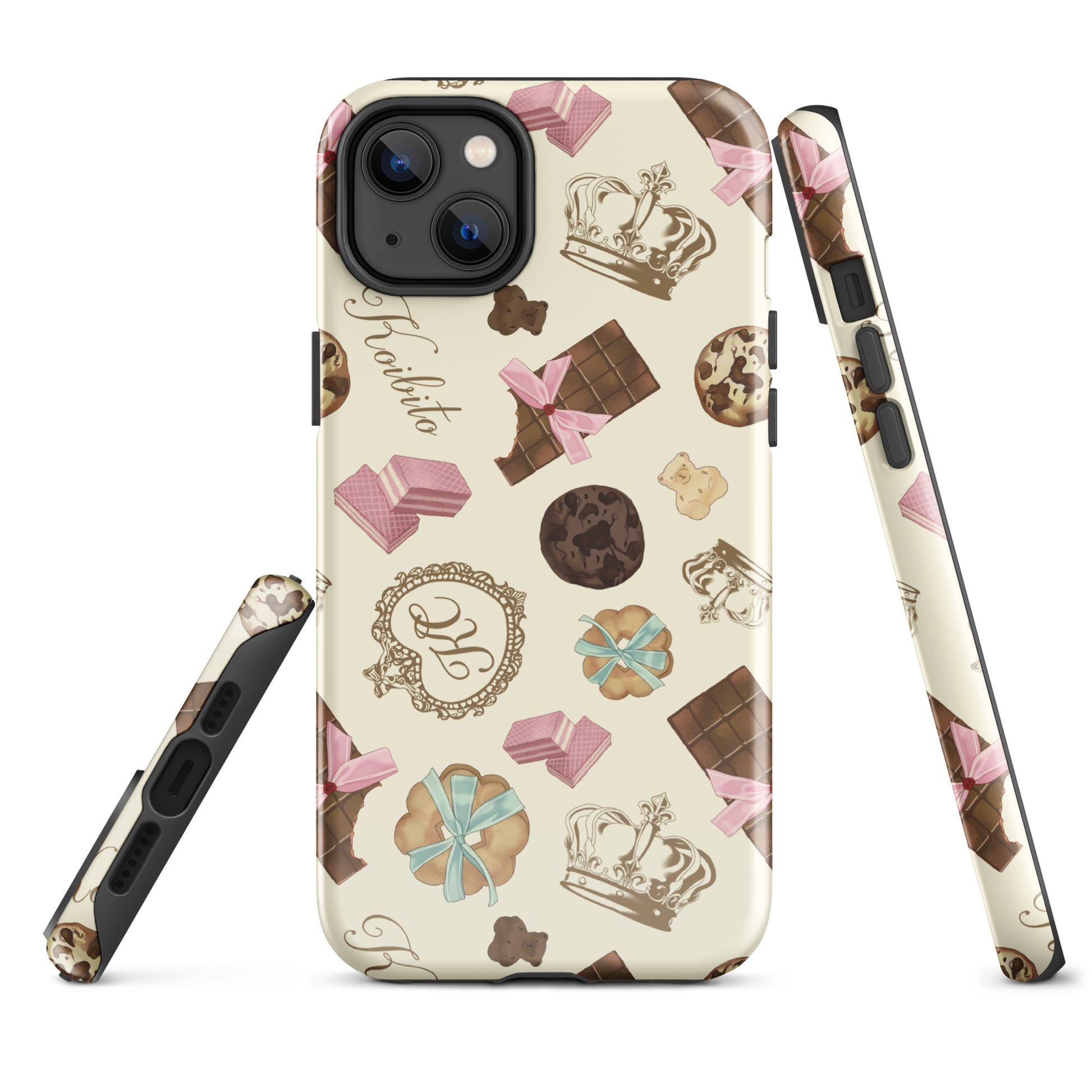 Royal Cookie iPhone® Tough Case features a stylish dessert design, offering durable protection for your phone.