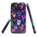 Colorful Monster Party iPhone® Tough Case features a stylish design with durable, impact-resistant protection for your phone.