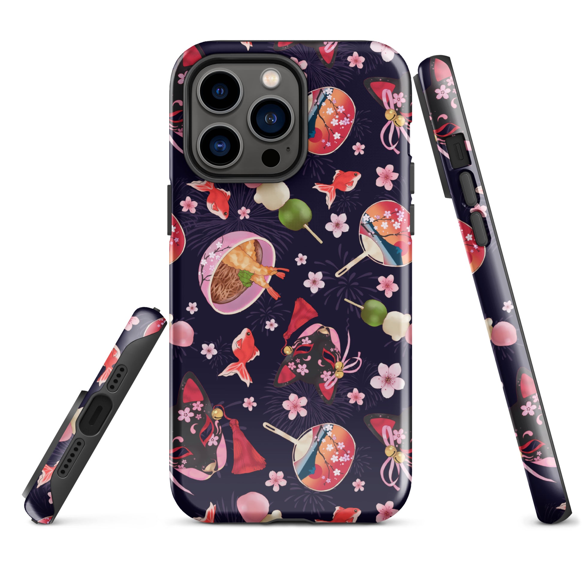 Matsuri iPhone® Tough Case features a stylish design with impact-resistant protection for your phone's safety.