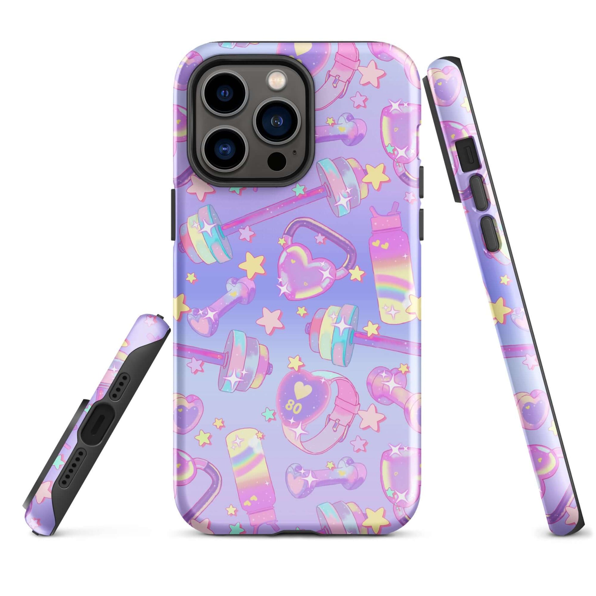 Stylish Glitter Gains iPhone® Tough Case with durable dual-layer design for ultimate protection and fashion.