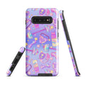Stylish Glitter Gains Samsung® Tough Case features a colorful design, providing durable protection for your phone.