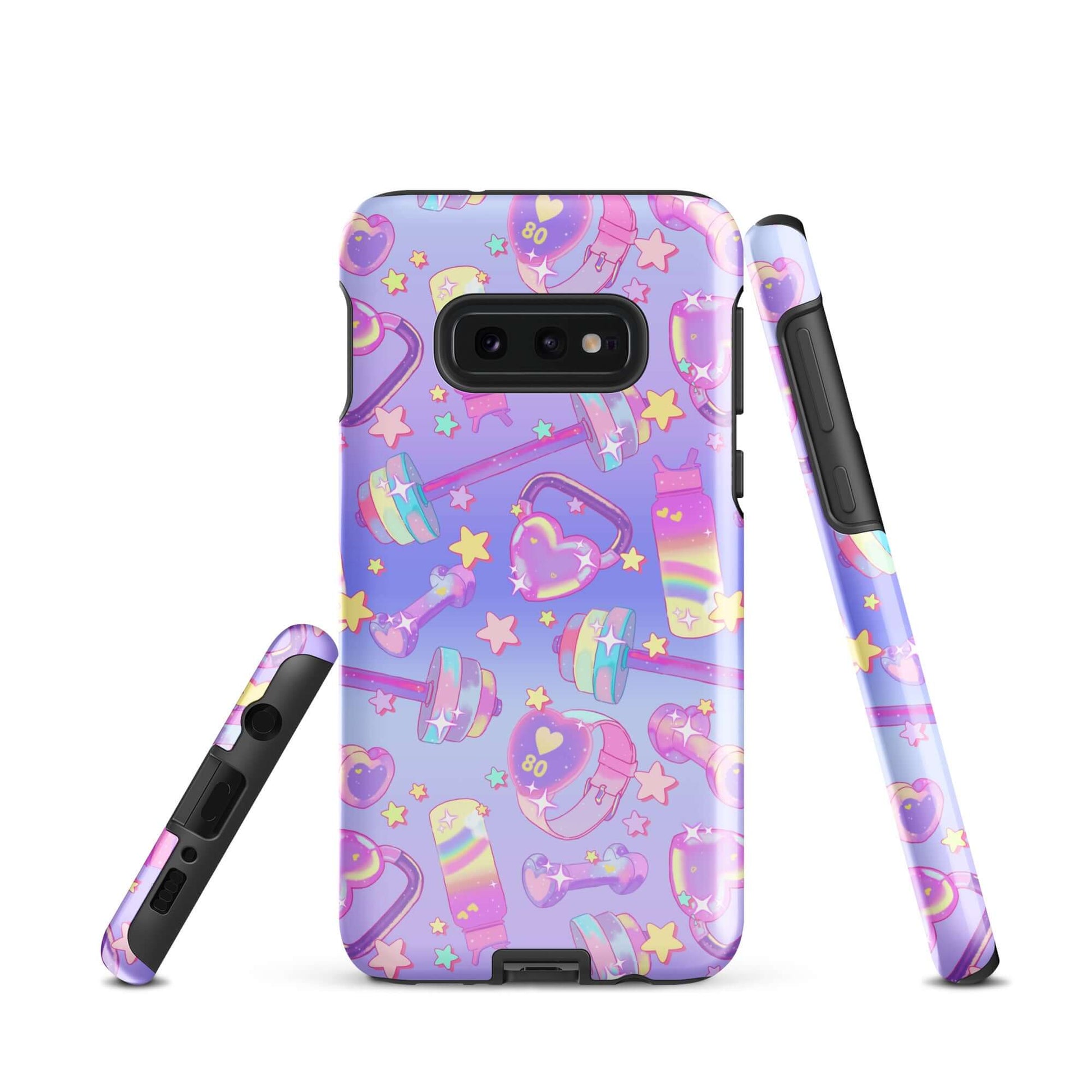 Stylish Glitter Gains Samsung® Tough Case offers dual-layer protection and a vibrant design for your Galaxy S10e.
