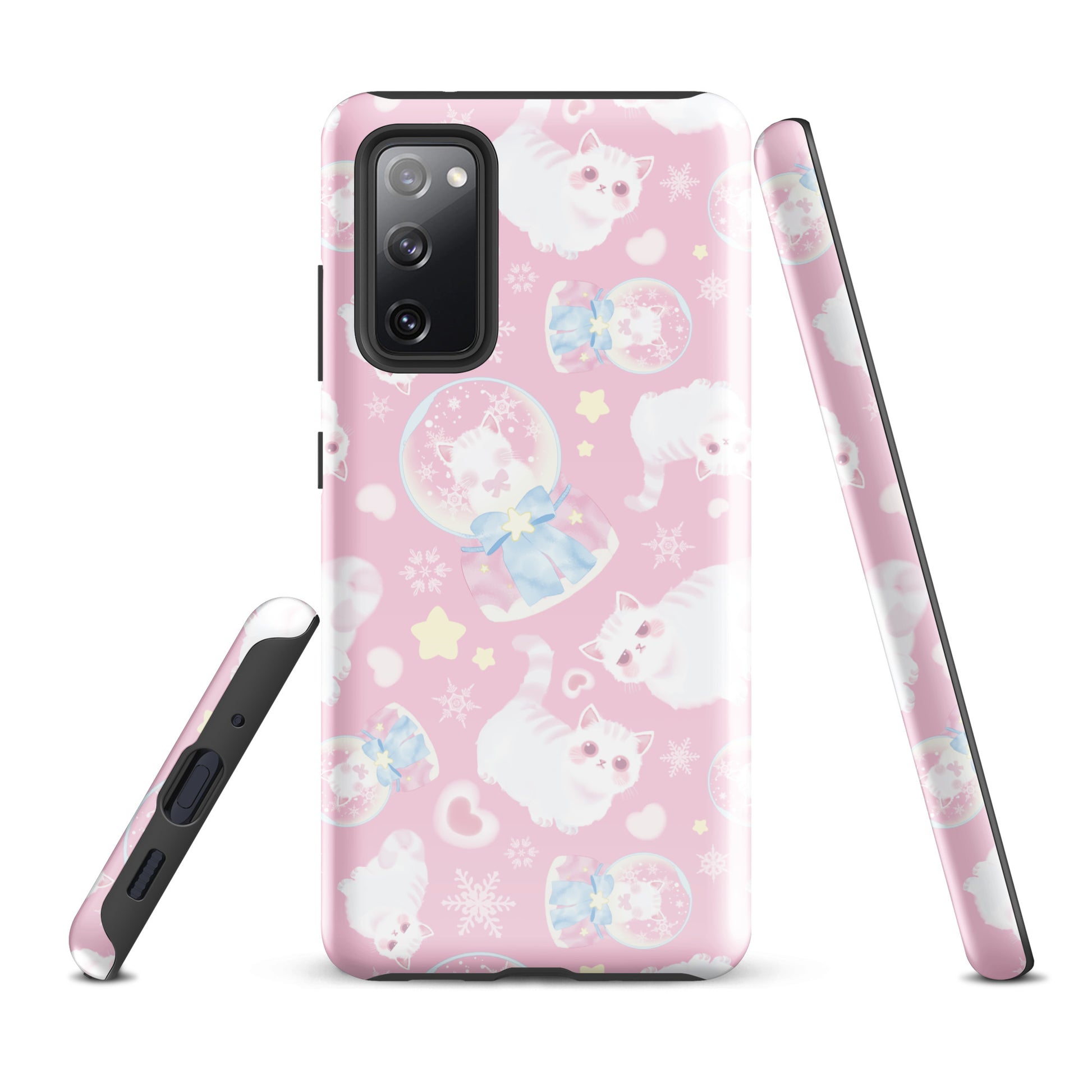 Protect your phone in style with the Snow Kitten Samsung® Tough Case, featuring a whimsical design and durable materials.
