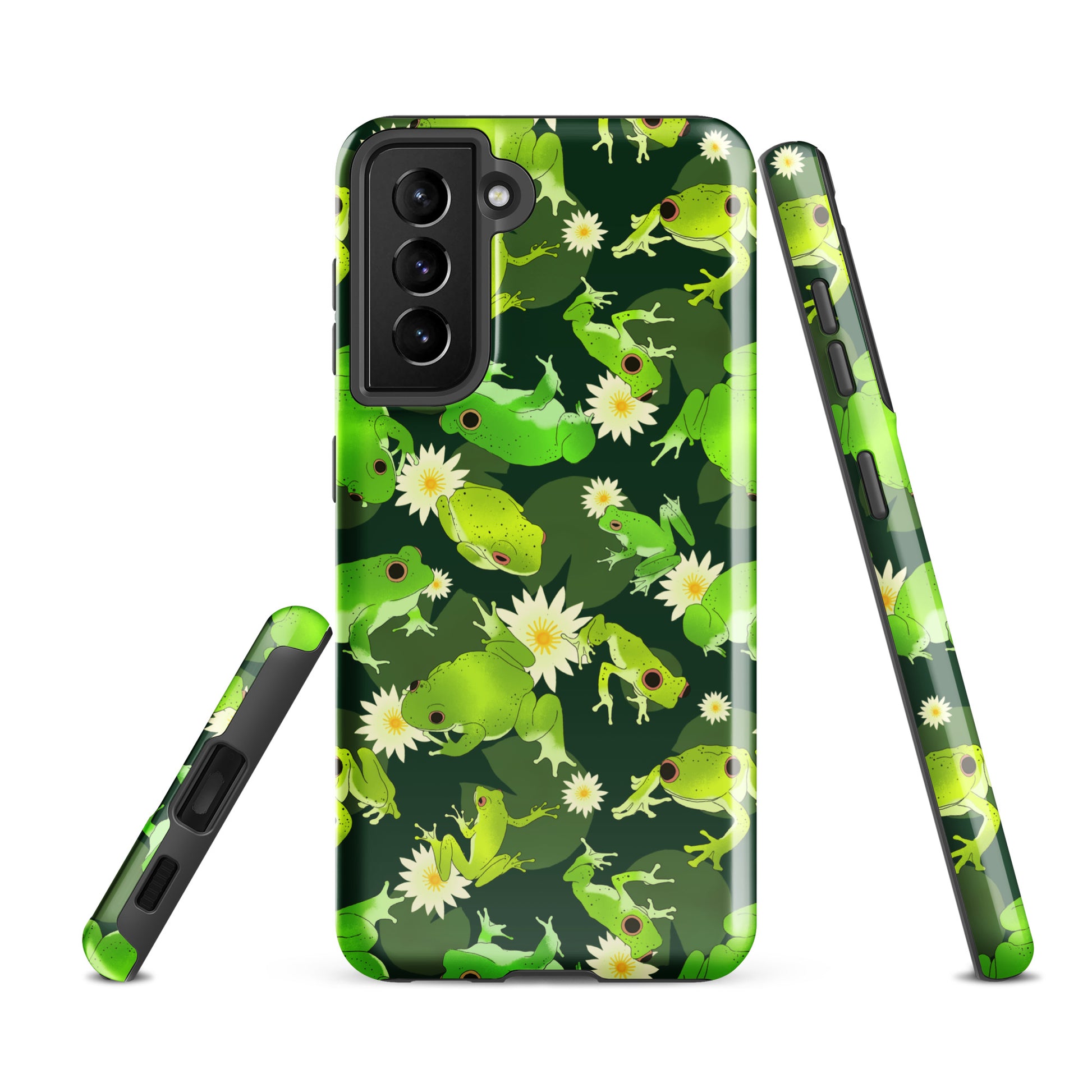 Stylishly protect your phone with the Kero-kero Samsung® Tough Case, featuring vibrant frog designs and dual-layer durability.
