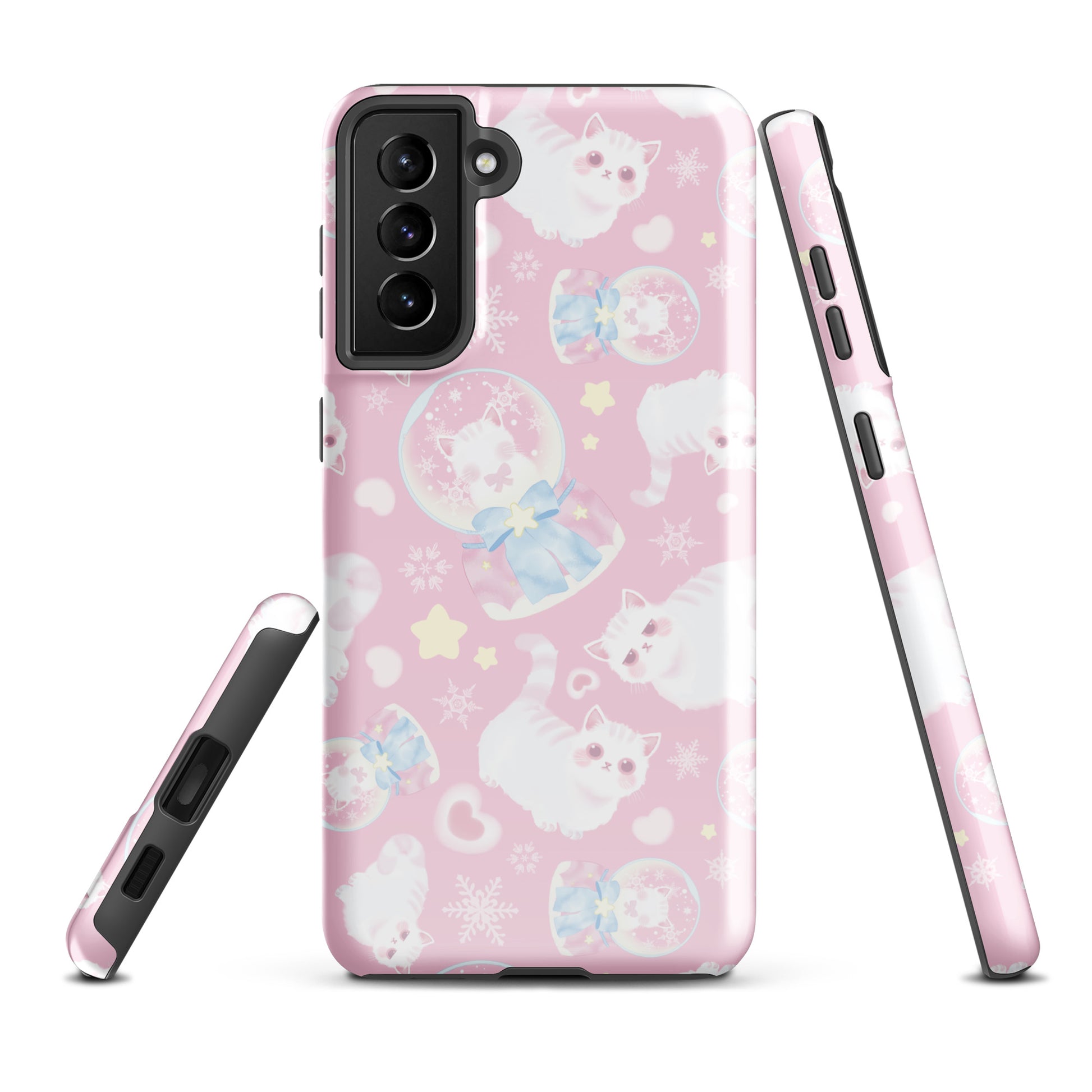 Stylish Snow Kitten Samsung® Tough Case features cute kittens on a durable design for ultimate phone protection.