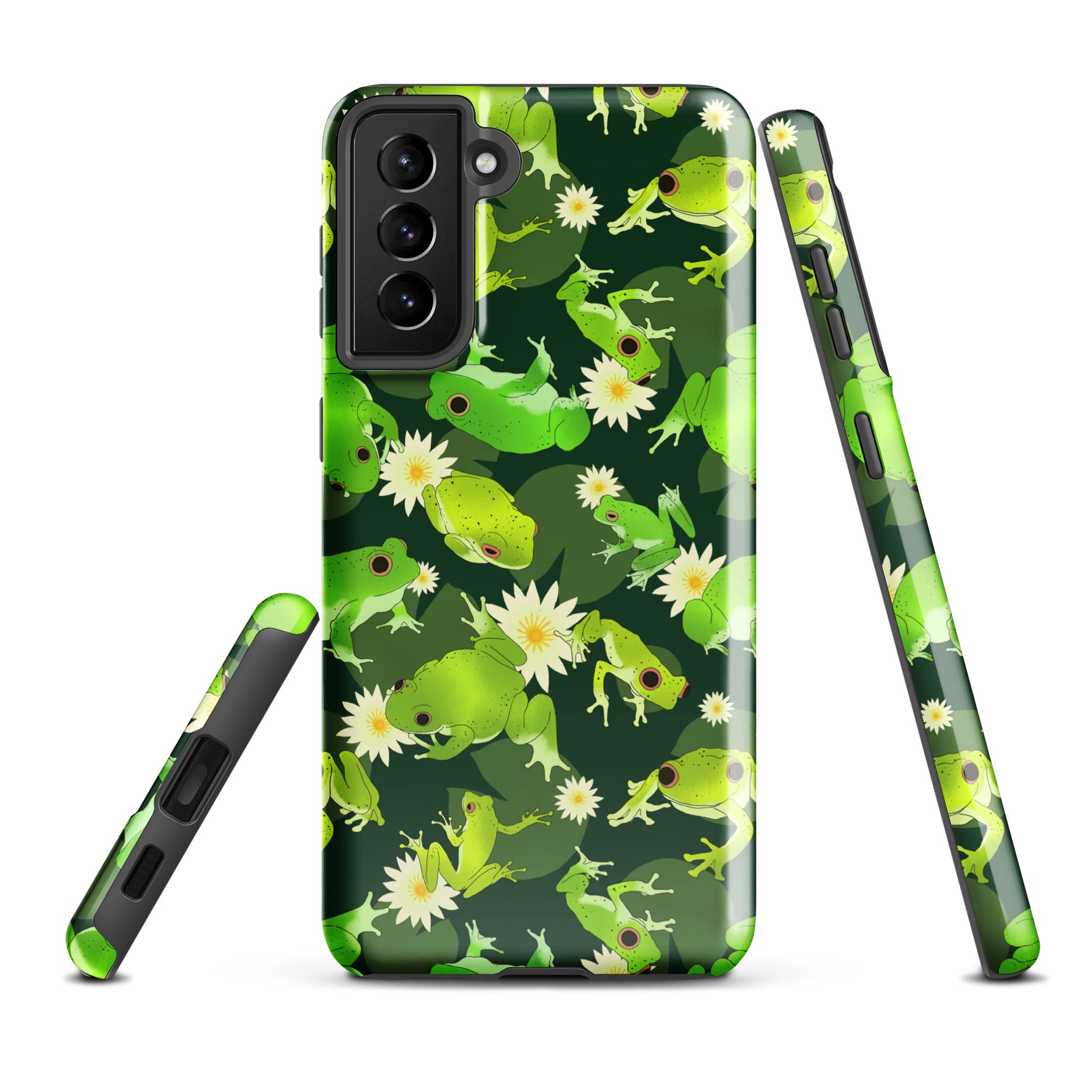 Stylish Kero-kero Samsung® Tough Case with vibrant frog design for ultimate protection and durability.