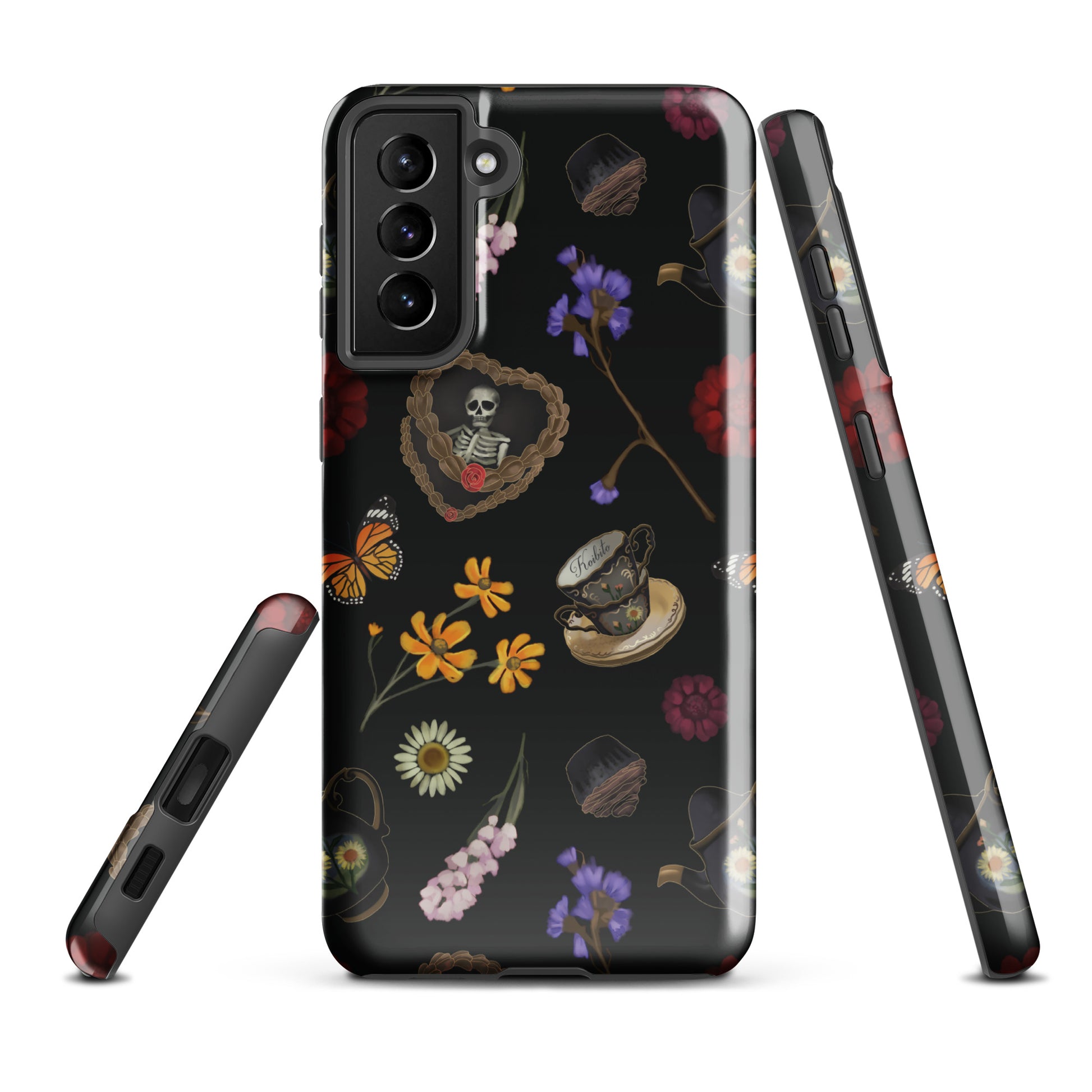 Gothic Tea Time Samsung® Tough Case showcases a stunning design, combining style with durable protection for your phone.