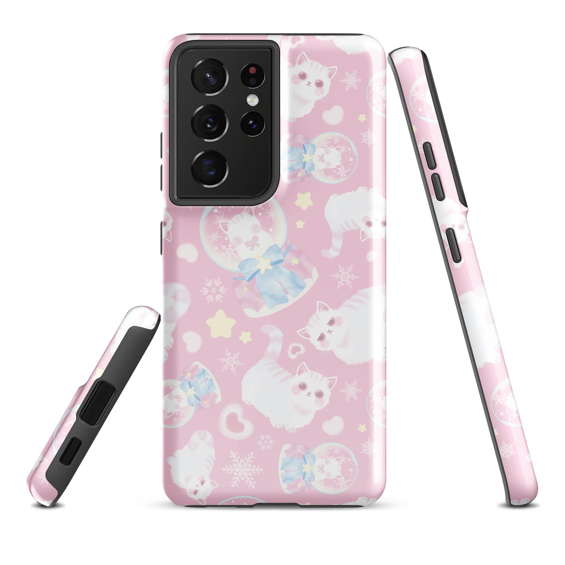 Protect your phone in style with the Snow Kitten Samsung® Tough Case, featuring adorable kittens and durable design.