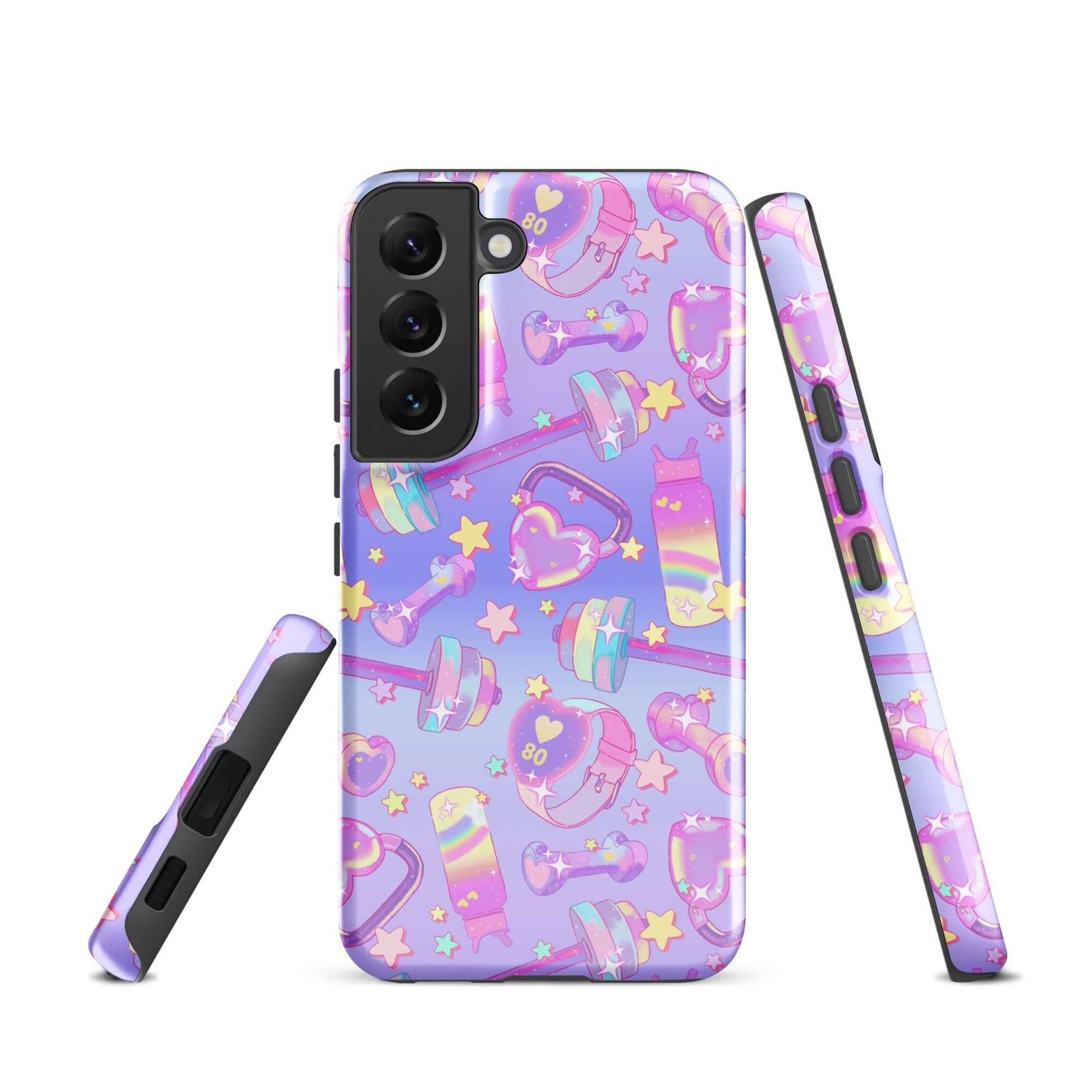 Stylish Glitter Gains Samsung® Tough Case featuring a vibrant design, offering durability and protection for your phone.