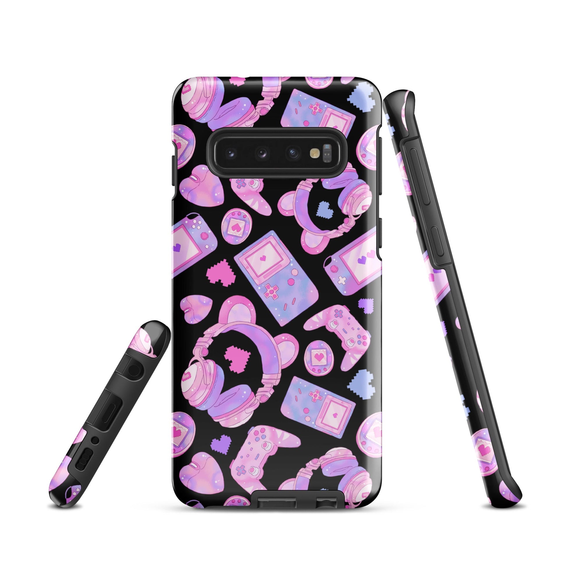 Gamer Girl Samsung® Tough Case features a vibrant, artistic design, ensuring style and protection for your phone.