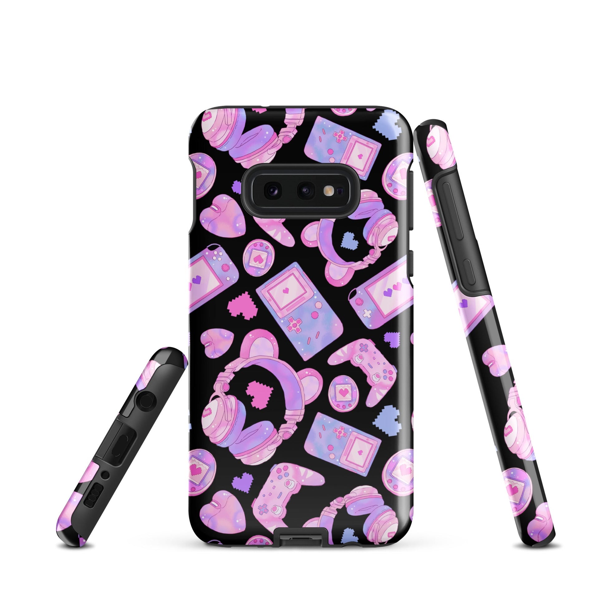 Stylish Gamer Girl Samsung® Tough Case features cute gaming designs, ensuring protection with a durable, shock-absorbing build.