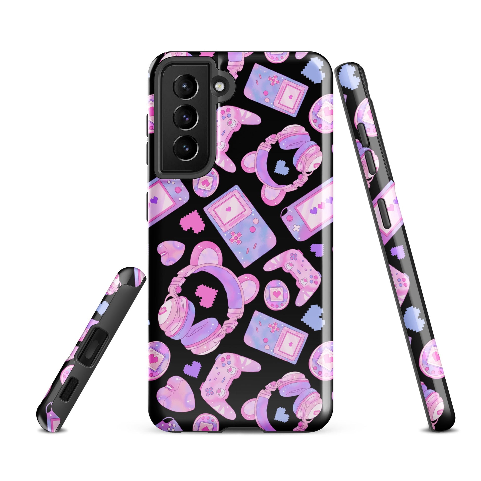 Stylish Gamer Girl Samsung® Tough Case features vibrant gaming graphics, offering protection and durability for your phone.