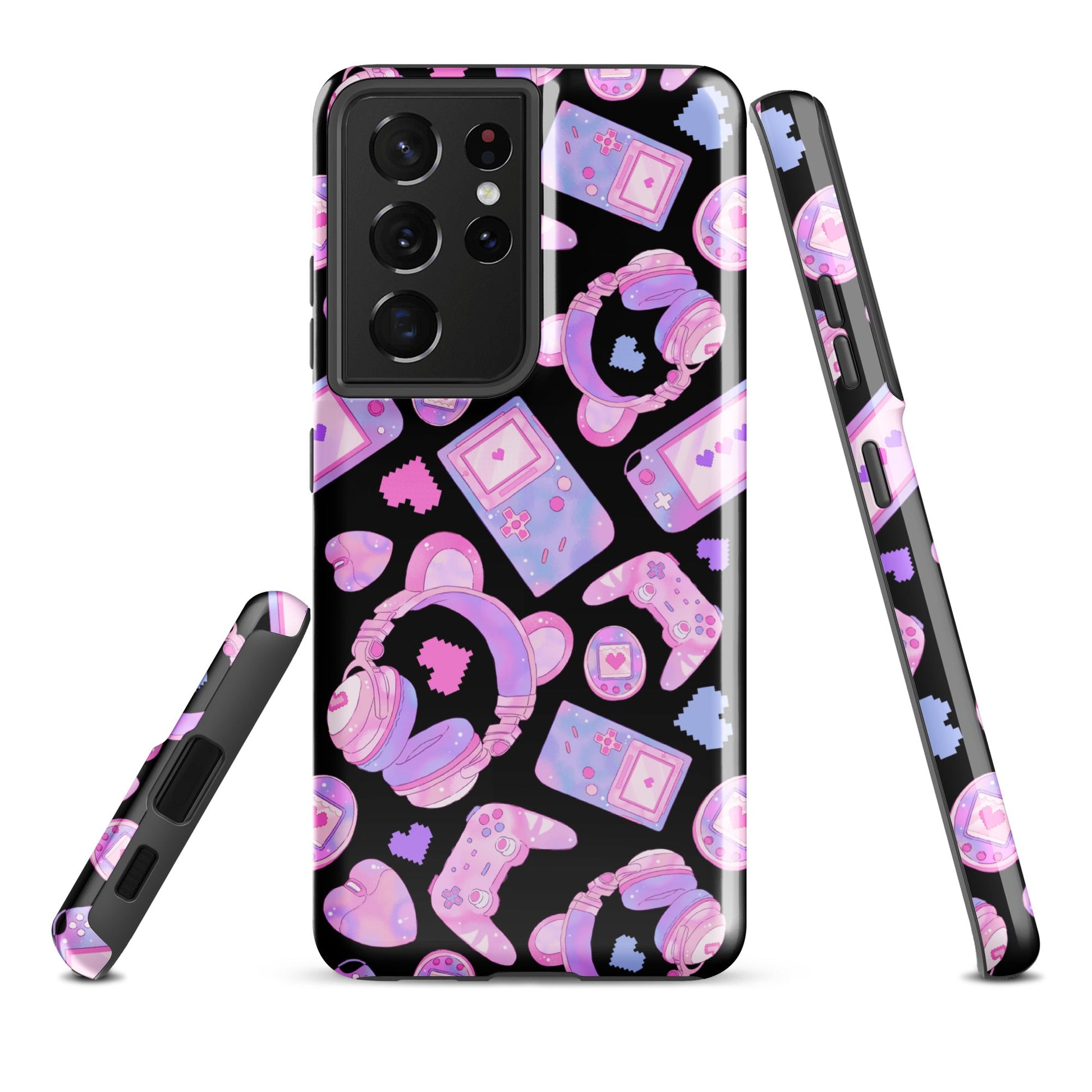 Stylish Gamer Girl Samsung® Tough Case offers durability and unique design for your phone's protection and style.