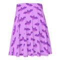 Stylish Aensland Skater Skirt featuring a fun bat print, perfect for sunny days and all body types.