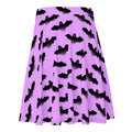 Flattering Aensland Skater Skirt featuring a playful bat print, perfect for sunny days and stylish comfort.