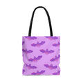 Stylish Aensland Tote Bag (Pink/Pink) featuring a unique bat design, perfect for any outfit or occasion.