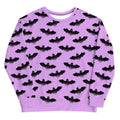 Stylish Aensland Sweatshirt featuring a fun bat print, perfect for cozy and warm outfits. Ideal for Morrigan fans!