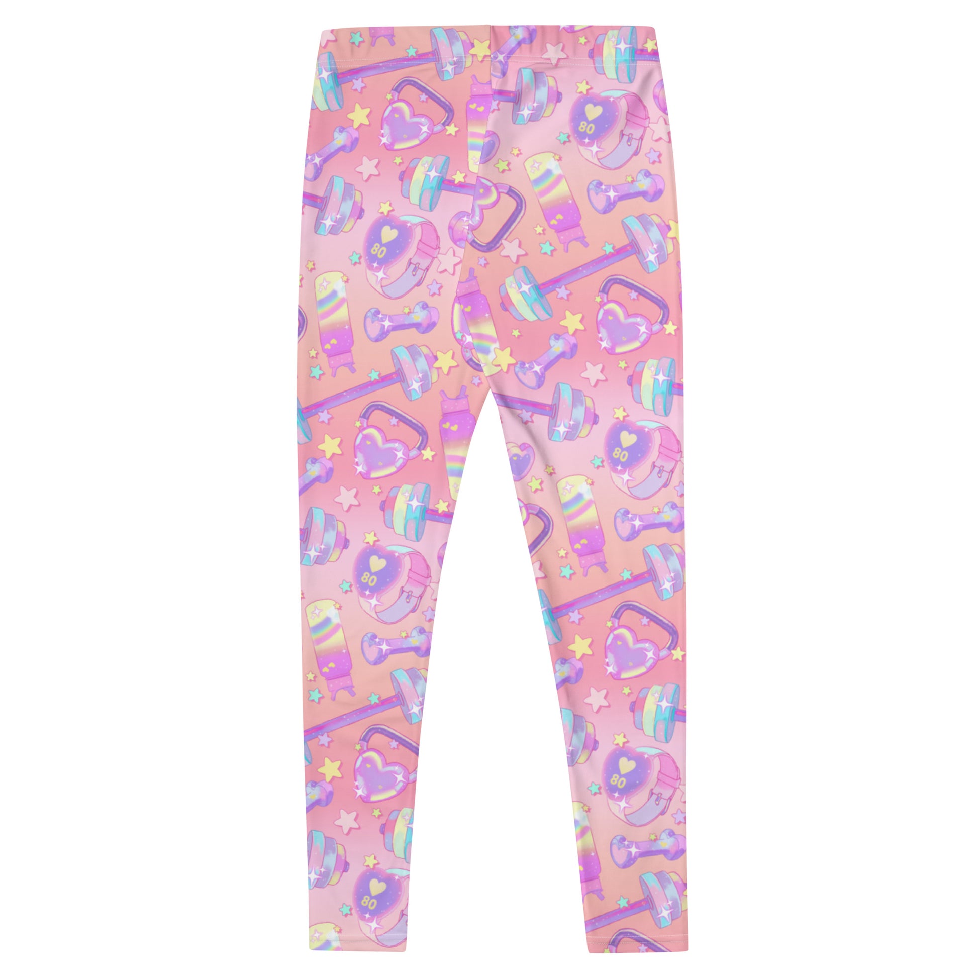 Elevate your workout with Glitter Gains Leggings, featuring a fun pastel design for stylish comfort.