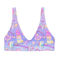Glitter Gains Padded Bikini Top features a vibrant design, perfect for workouts and summer fun. Stylish and comfortable.