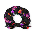 Creepy-cute Monster Party Scrunchie in vibrant colors, perfect for tying your hair and completing your festive look!