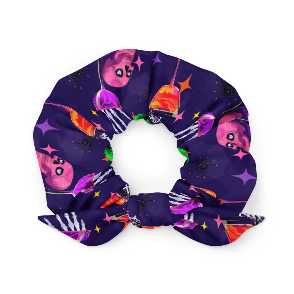 Creepy-cute style with the Monster Party Scrunchie, featuring vibrant designs perfect for any outfit.