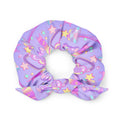 Bright and colorful Glitter Gains Scrunchie, perfect for workouts and showcasing your kawaii style!