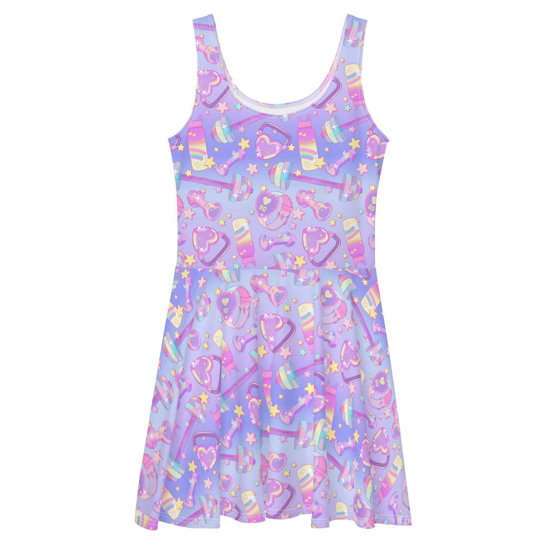 Colorful Glitter Gains Skater Dress featuring a flared skirt and unique design, perfect for a stylish, breezy look.