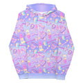 Vibrant Glitter Gains Hoodie featuring cute workout designs, perfect for active lifestyles and kawaii fashion lovers.