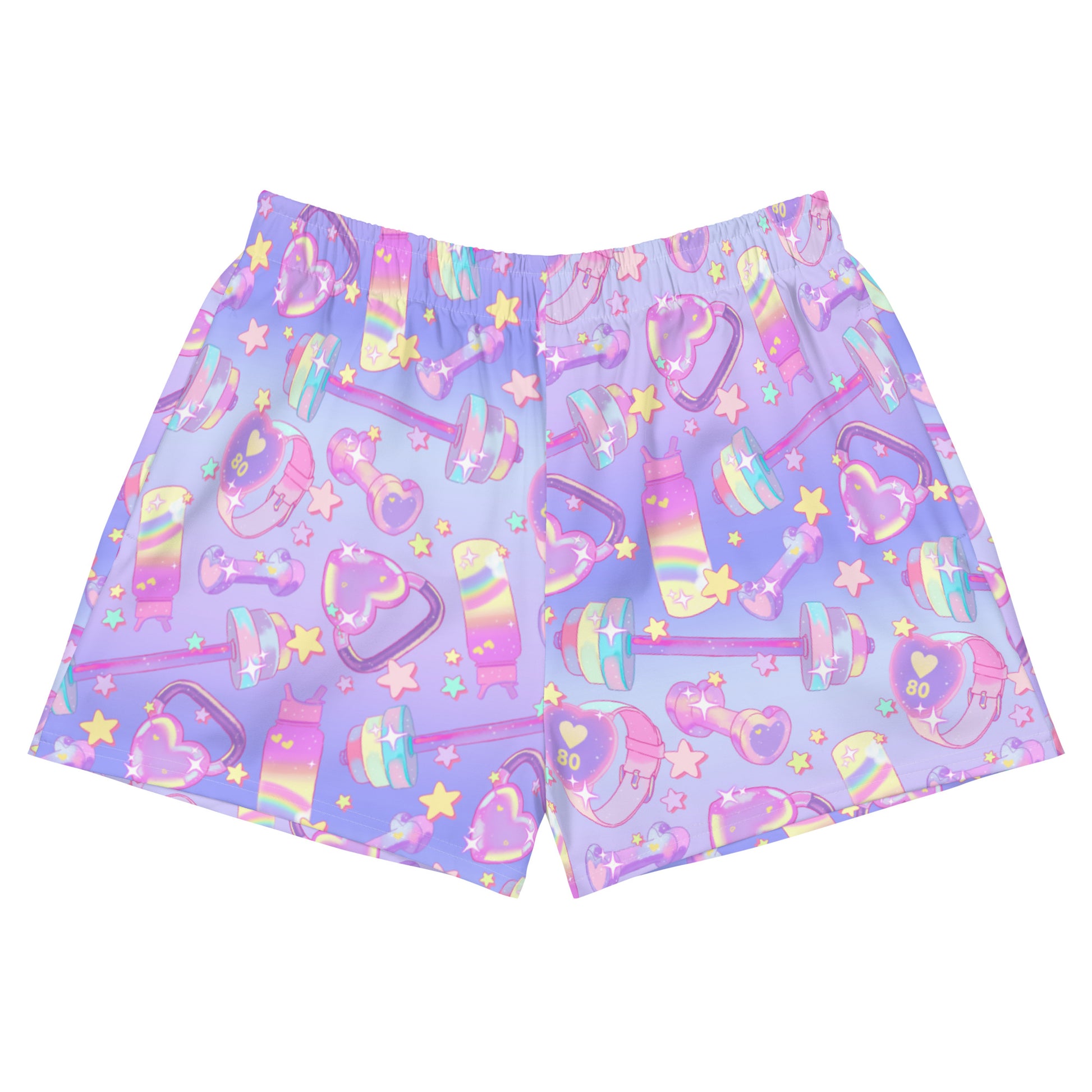 Glitter Gains Athletic Short Shorts feature a playful design ideal for workouts while keeping you stylish and comfortable.