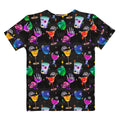 Colorful Monster Party T-shirt featuring fun illustrations, perfect for showcasing your unique style. Soft and comfy!