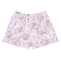 Soft pastel floral Anniversary Athletic Short Shorts, perfect for fun in the sun or at the gym. Comfy and stylish!