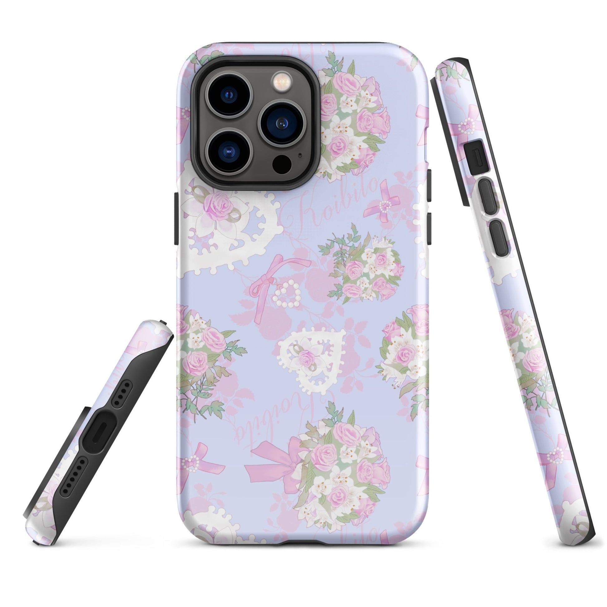 Stylish and protective Anniversary iPhone® Tough Case featuring a floral design, perfect for year-round use.