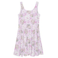 Floral-patterned Anniversary Skater Dress features a soft fabric and flared skirt, perfect for any occasion.