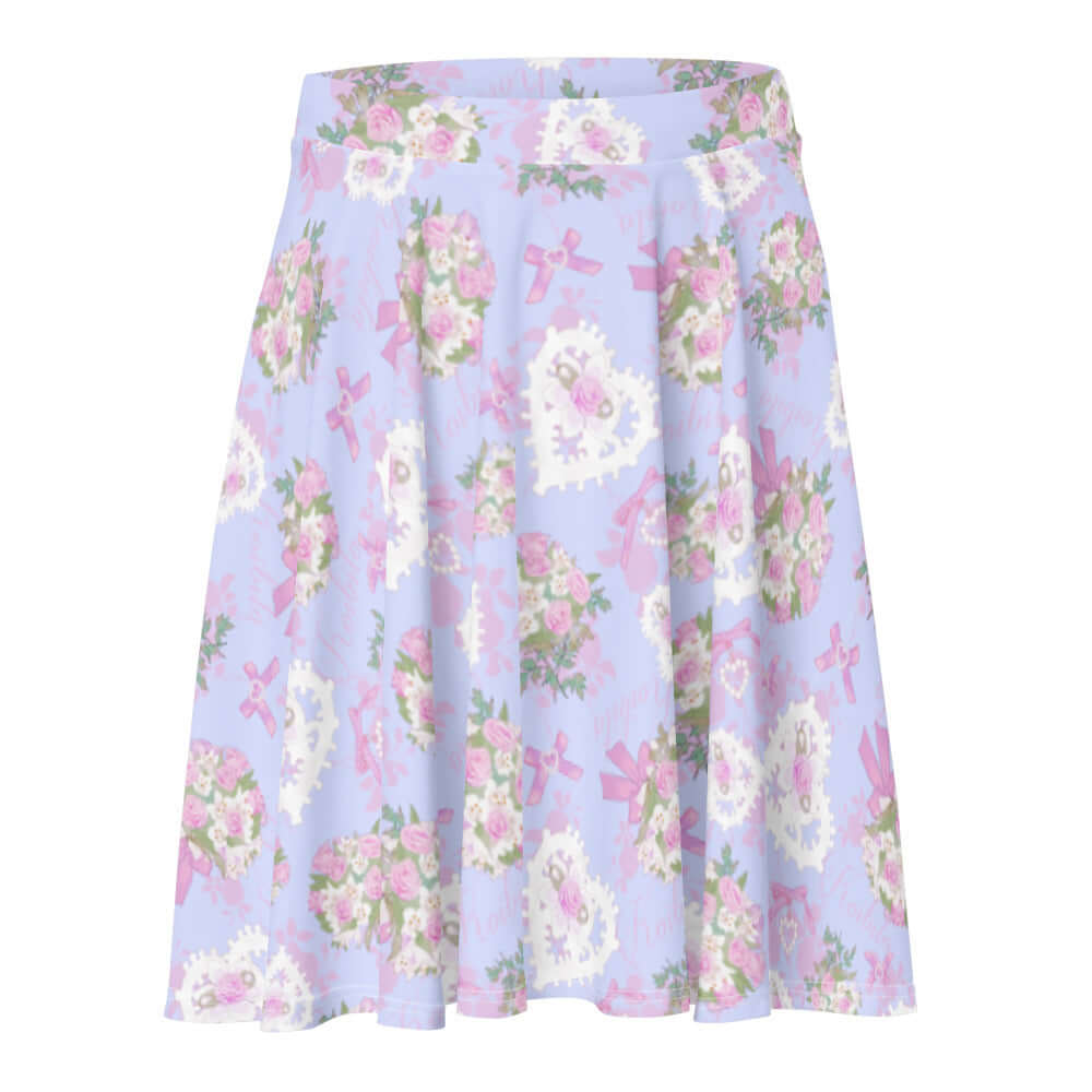 Flatter your figure with the Anniversary Skater Skirt, featuring a charming floral design for versatile style.