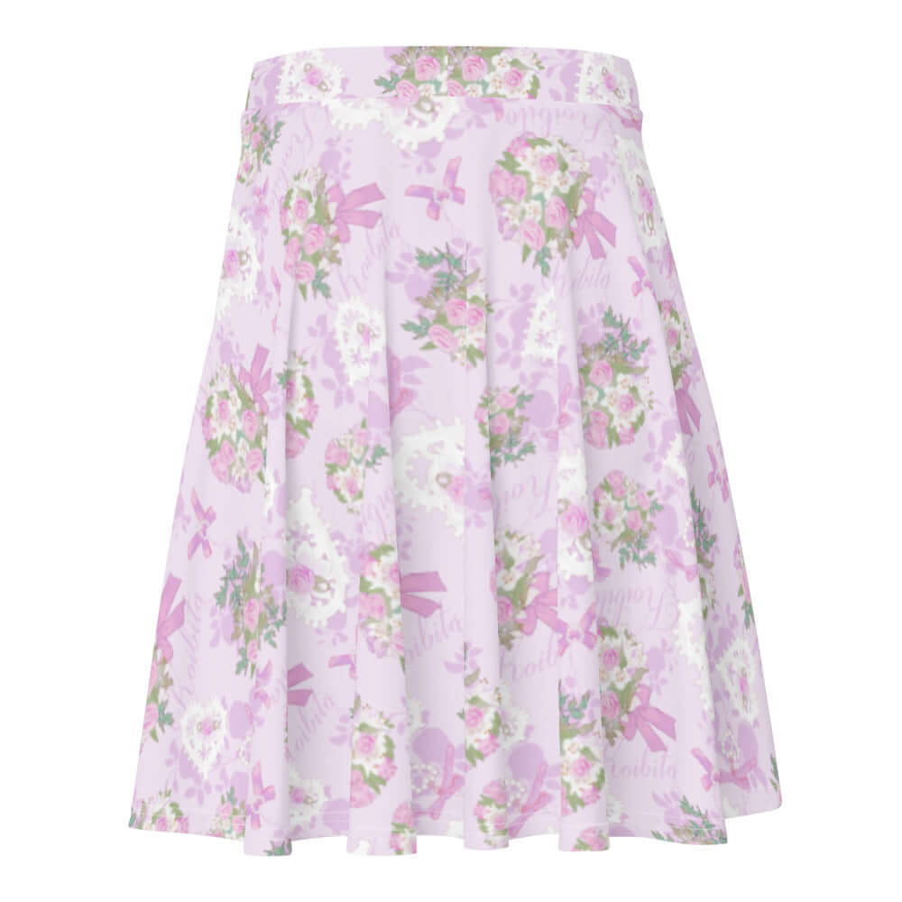 Flattering Anniversary Skater Skirt with a beautiful floral design, perfect for expressing your feminine style.