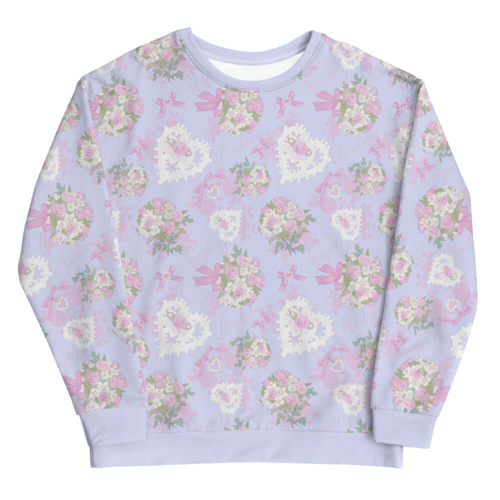 Celebrate in style with the Anniversary Sweatshirt, featuring a feminine floral design perfect for any casual occasion.