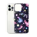 Colorful Axolotl iPhone® Clear Case featuring a fun design, providing durable protection for your device.