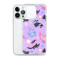 Colorful Axolotl iPhone® Clear Case featuring a fun design, offering protection against scratches and dirt.