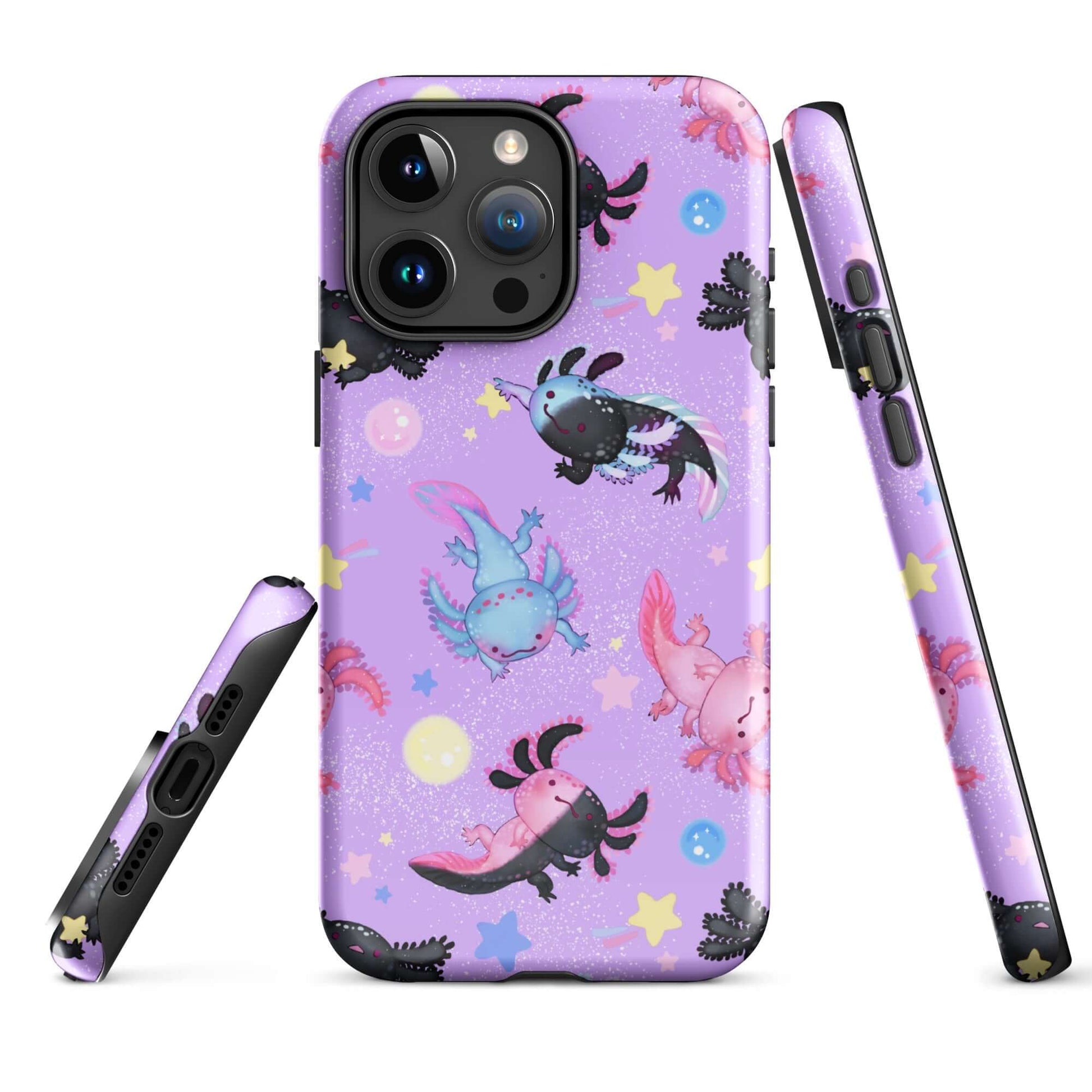 Protect your phone stylishly with the Axolotl iPhone® Tough Case featuring vibrant axolotl designs.