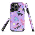 Colorful Axolotl iPhone® Tough Case featuring durable, dual-layer protection for stylish phone safety.