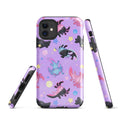 Stylish Axolotl iPhone® Tough Case featuring vibrant designs, dual-layered for optimal protection and impact absorption.