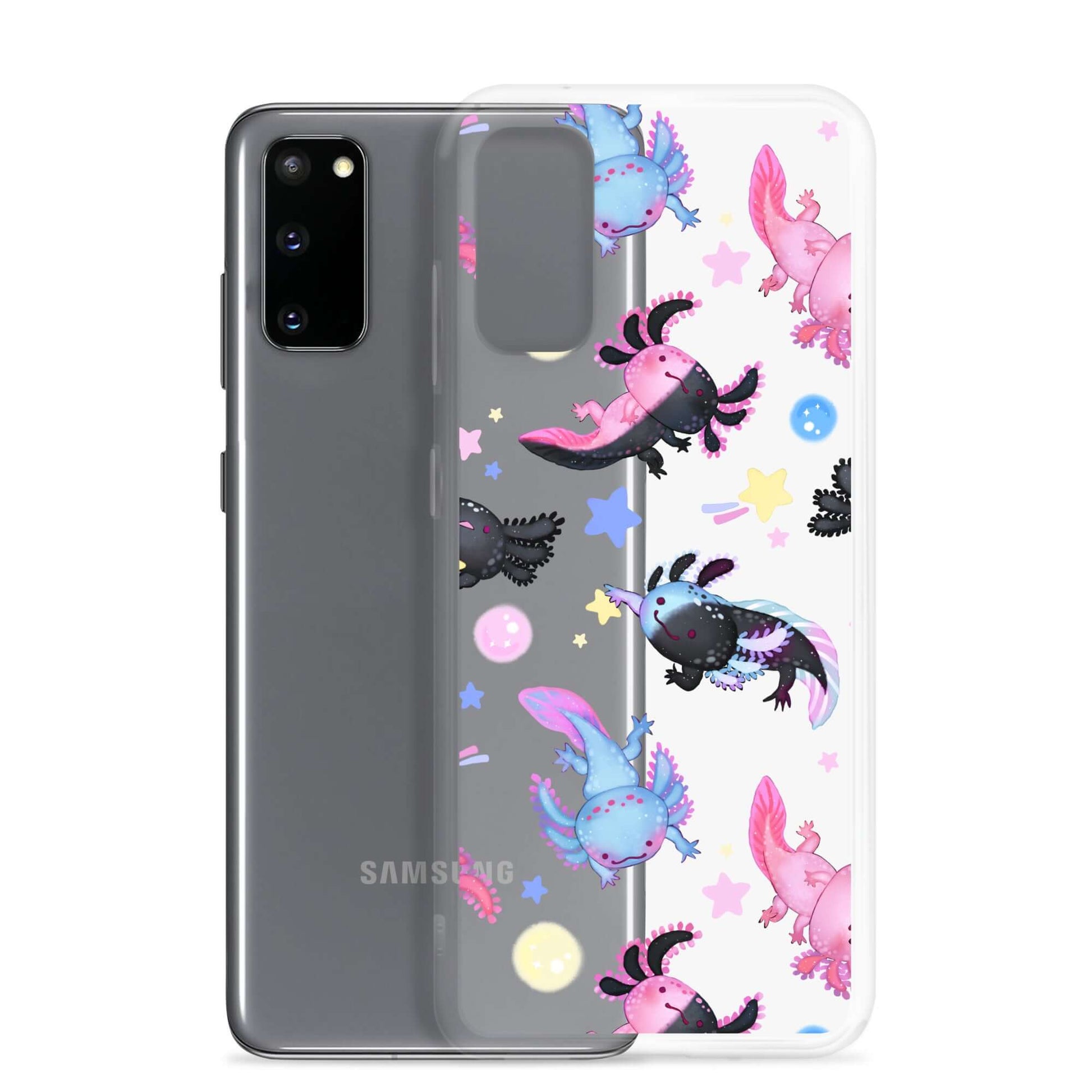 Showcase your love for axolotls with the Axolotl Samsung® Clear Case, perfect for protection and style!