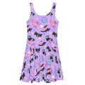 Bright and playful Axolotl Skater Dress, perfect for summer outings, featuring adorable axolotls in vibrant colors.