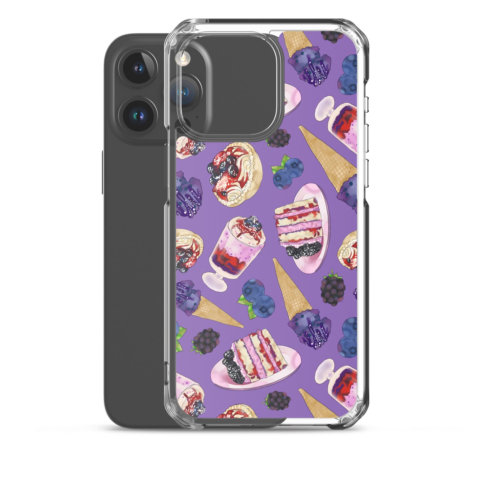 Protect your phone stylishly with the Berry iPhone® Clear Case, featuring a solid back and flexible sides.