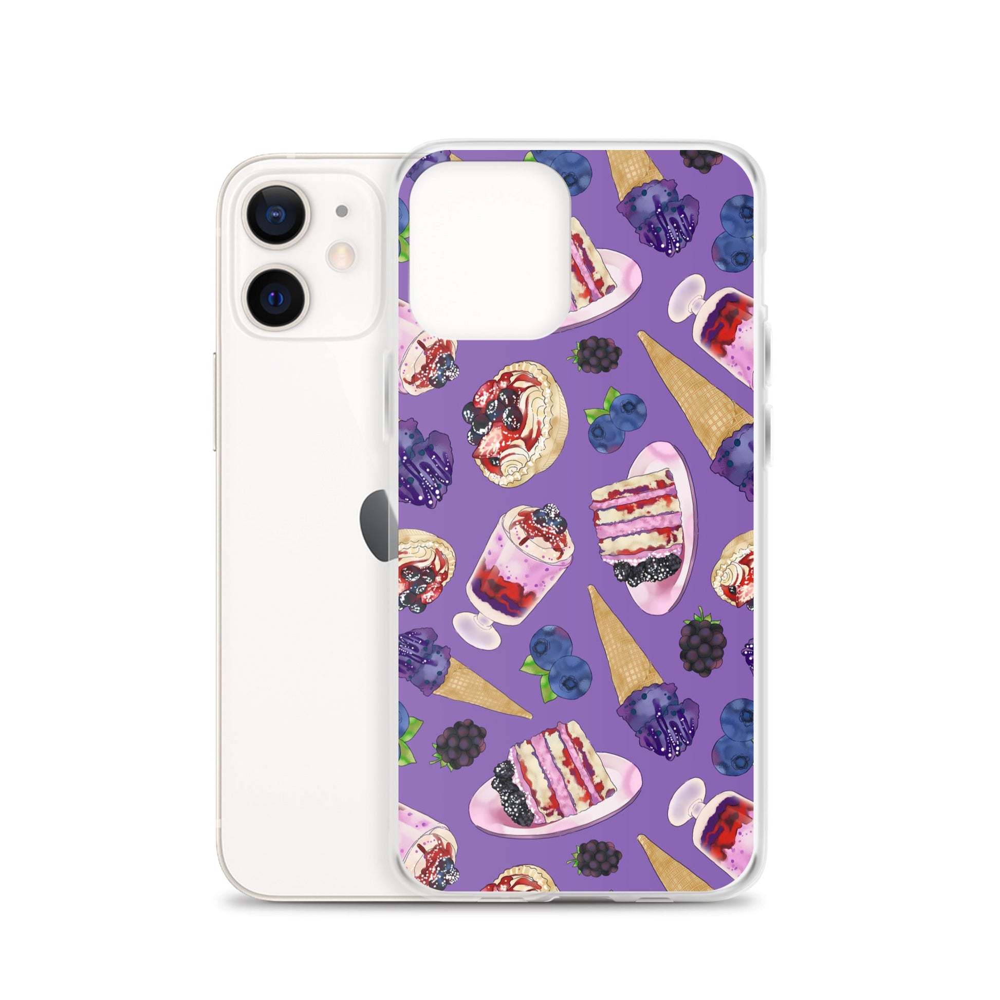 Stylish Berry iPhone® Clear Case offers protection from scratches and dust with a flexible, see-through design.