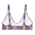 Violet Berry Padded Bikini Top featuring a fun dessert print, perfect for a stylish summer wardrobe.
